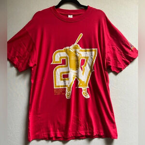 Michael Trout #27 Anaheim Angels Graphic  Baseball Cotton T shirt Sz XL